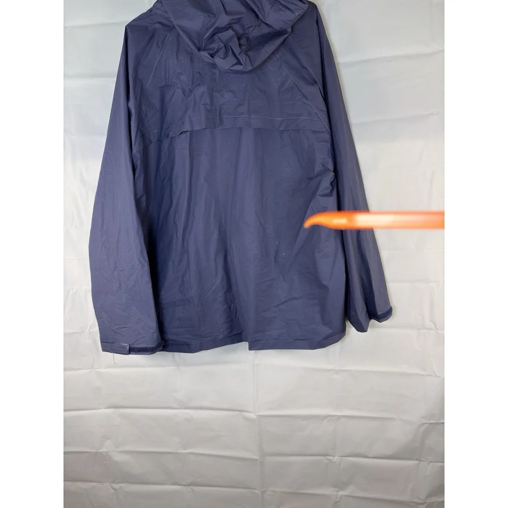 Coleman Men's blue Poly Vinyl Rain Long Sleeve Jacket Hoodie L/XL M-398